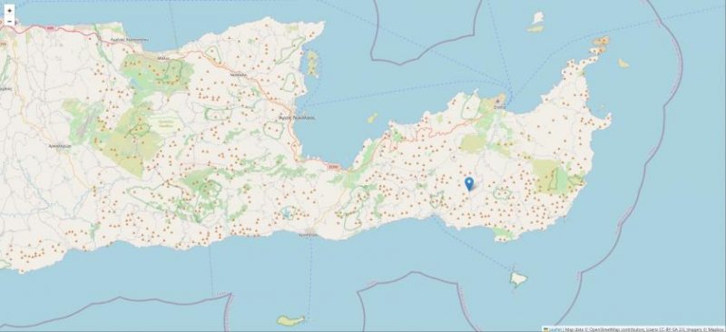 Lithines Kreta, Lithines Dorfhaus mit Wfl136m² 3 Zimmer priv. Garten Haus kaufen